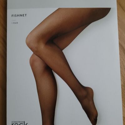 Nordstrom Rack Fishnet Hosiery Tights Jet Black Size A/B